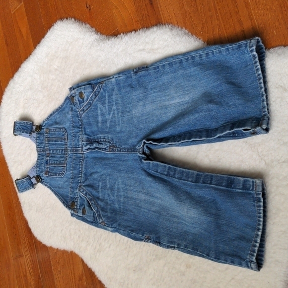 BABY GAP denim Jean overalls 18-24 months - Picture 2 of 6